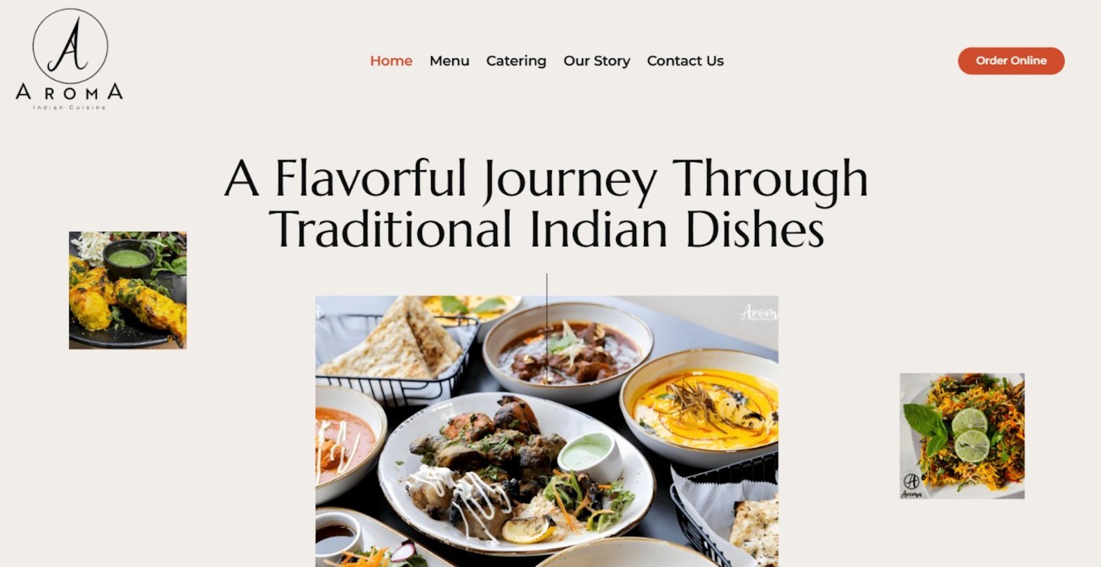 Aroma Indian Cuisine & Bar case study preview